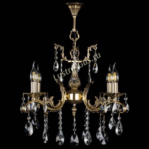 Люстра бронзовая Милана №4/2 лучик в Сочи Гусь Хрустальный