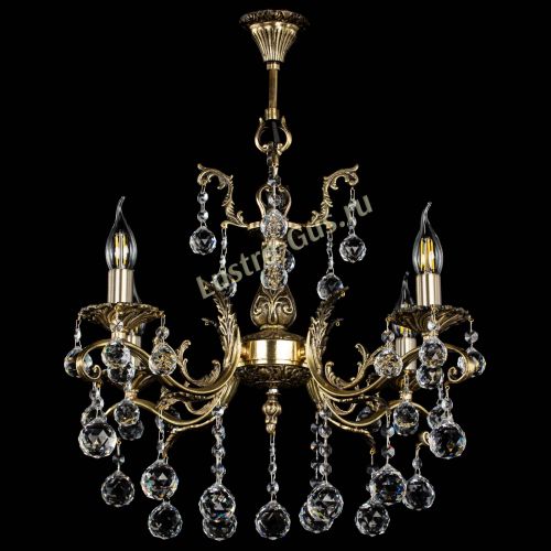 Люстра бронзовая Милана №4/2 шар в Сочи Гусь Хрустальный