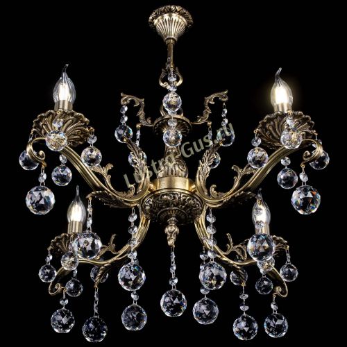 Люстра бронзовая Милана №4/2 шар в Сочи Гусь Хрустальный