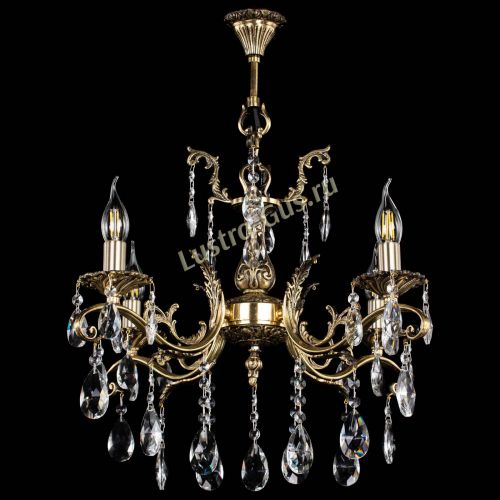 Люстра бронзовая Милана №4/2 журавлик в Сочи Гусь Хрустальный