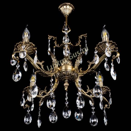 Люстра бронзовая Милана №4/2 журавлик в Сочи Гусь Хрустальный