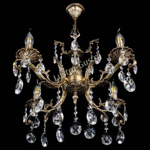 Люстра бронзовая Милана №4/2 звездочка в Сочи Гусь Хрустальный