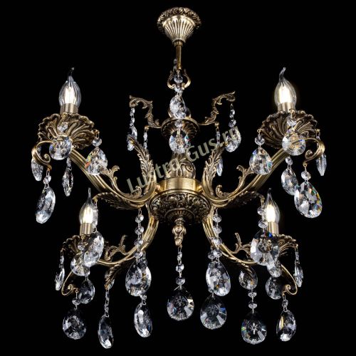 Люстра бронзовая Милана №4/2 звездочка в Сочи Гусь Хрустальный