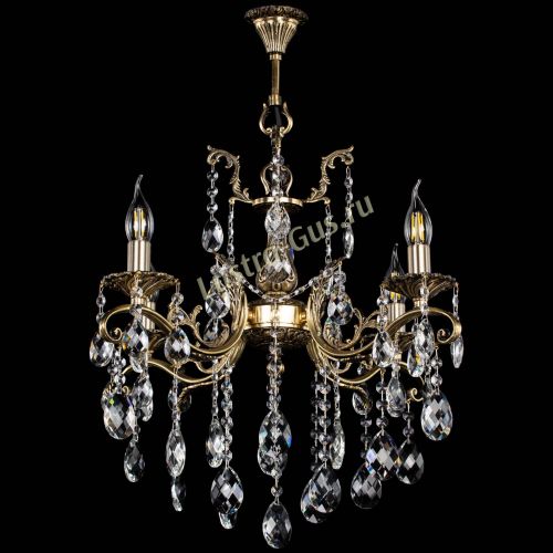 Люстра бронзовая Милана №4 баден в Сочи Гусь Хрустальный