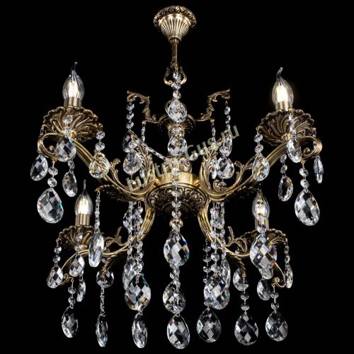 Люстра бронзовая Милана №4 баден в Сочи Гусь Хрустальный