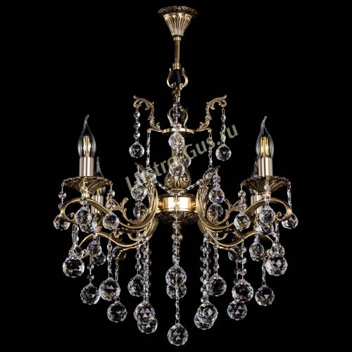 Люстра бронзовая Милана №4 шар в Сочи Гусь Хрустальный