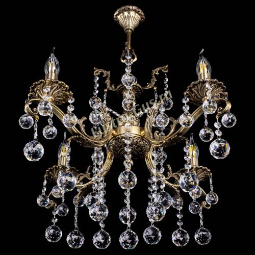 Люстра бронзовая Милана №4 шар в Сочи Гусь Хрустальный