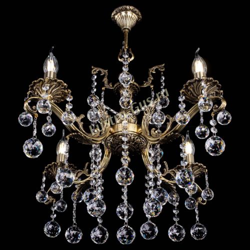 Люстра бронзовая Милана №4 шар в Сочи Гусь Хрустальный