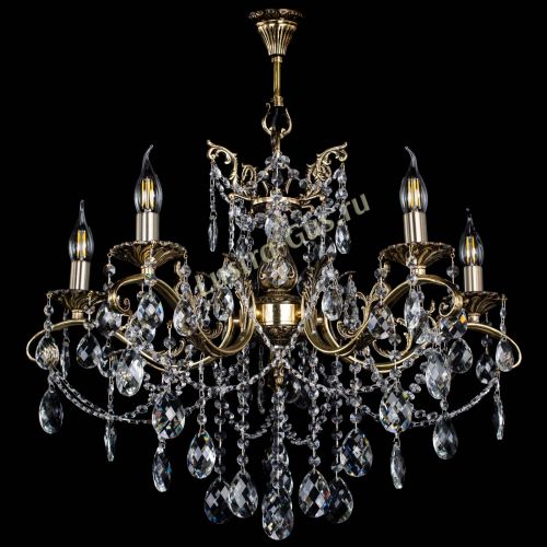 Люстра бронзовая Милана №5/1 баден в Сочи Гусь Хрустальный