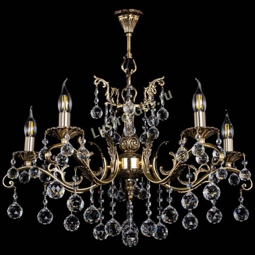 Люстра бронзовая Милана №5/2 шар в Сочи Гусь Хрустальный