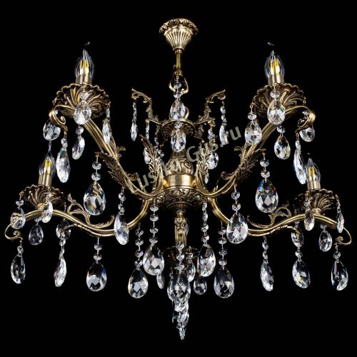 Люстра бронзовая Милана №5/2 журавлик в Сочи Гусь Хрустальный