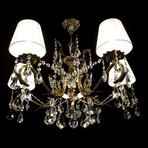 Люстра бронзовая Милана №5 Дубик Прованс в Сочи Гусь Хрустальный