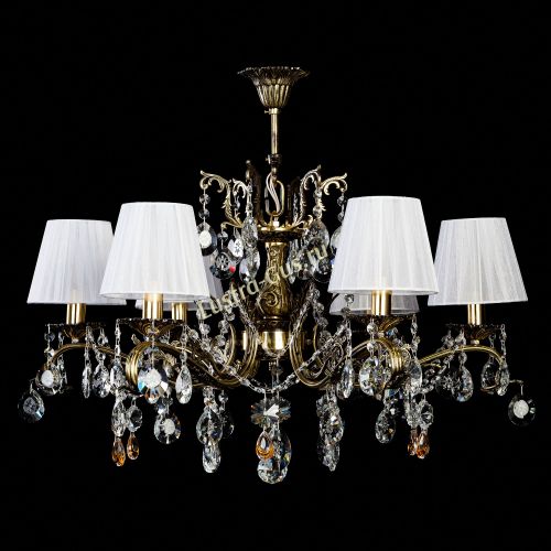 Люстра бронзовая Милана №6 Прованс в Сочи Гусь Хрустальный