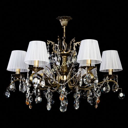 Люстра бронзовая Милана №6 Прованс в Сочи Гусь Хрустальный