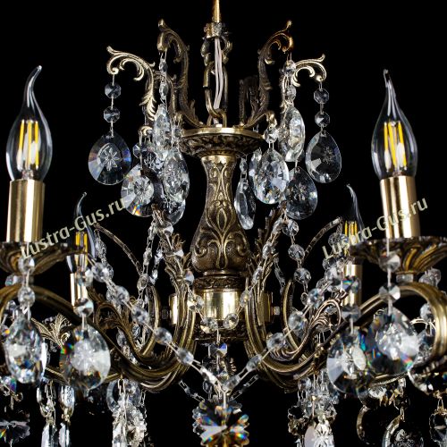 Люстра бронзовая Милана №6 Звездочка в Сочи Гусь Хрустальный