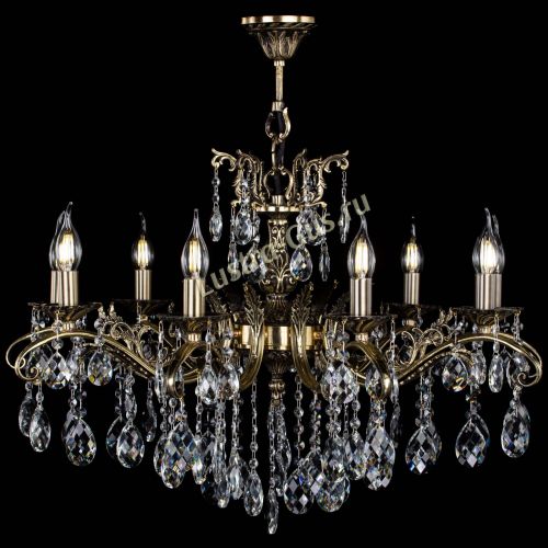 Люстра бронзовая Милана №9/2 баден в Сочи Гусь Хрустальный