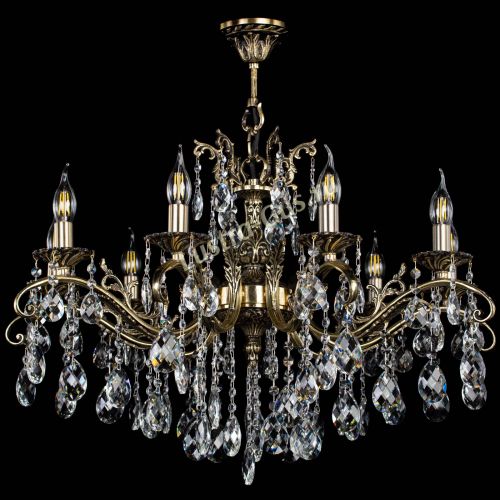 Люстра бронзовая Милана №9/2 баден в Сочи Гусь Хрустальный