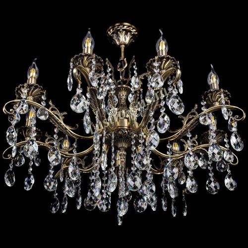 Люстра бронзовая Милана №9/2 баден в Сочи Гусь Хрустальный