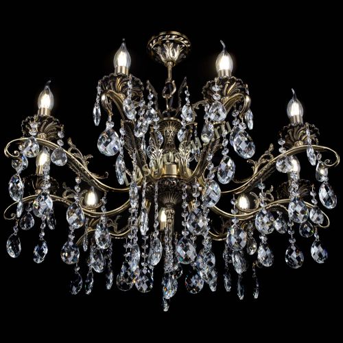 Люстра бронзовая Милана №9/2 баден в Сочи Гусь Хрустальный