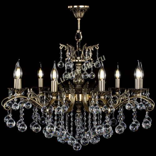 Люстра бронзовая Милана №9/2 шар в Сочи Гусь Хрустальный