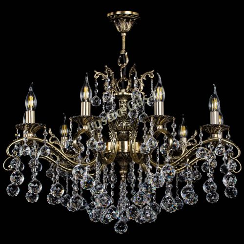 Люстра бронзовая Милана №9/2 шар в Сочи Гусь Хрустальный