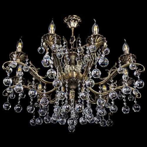 Люстра бронзовая Милана №9/2 шар в Сочи Гусь Хрустальный