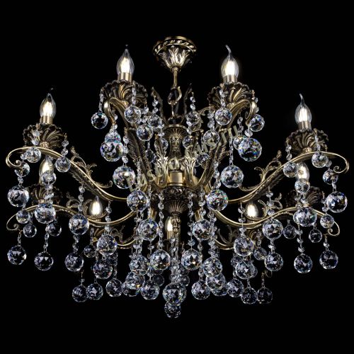 Люстра бронзовая Милана №9/2 шар в Сочи Гусь Хрустальный