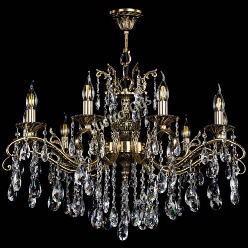 Люстра бронзовая Милана №9/2 журавлик в Сочи Гусь Хрустальный