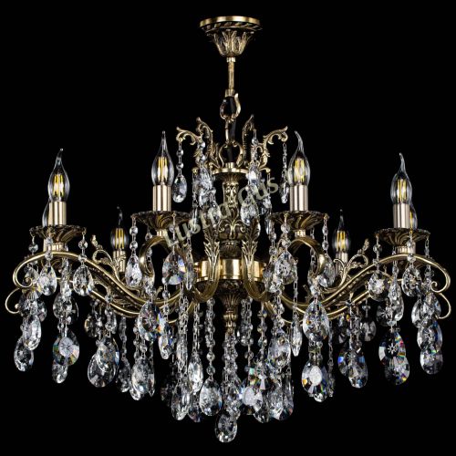 Люстра бронзовая Милана №9/2 звездочка в Сочи Гусь Хрустальный