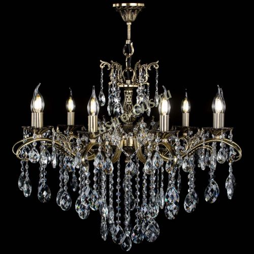 Люстра бронзовая Милана №9 баден в Сочи Гусь Хрустальный