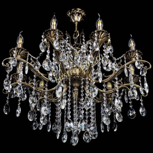 Люстра бронзовая Милана №9 баден в Сочи Гусь Хрустальный