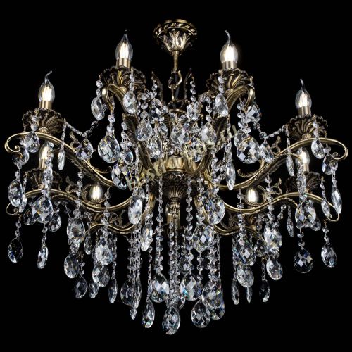 Люстра бронзовая Милана №9 баден в Сочи Гусь Хрустальный