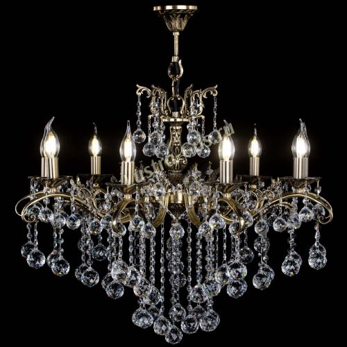 Люстра бронзовая Милана №9 шар в Сочи Гусь Хрустальный