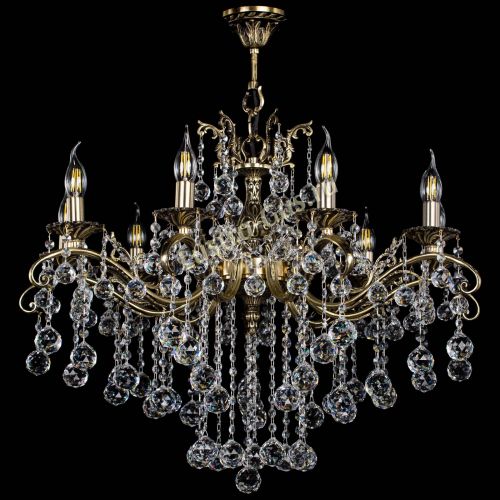 Люстра бронзовая Милана №9 шар в Сочи Гусь Хрустальный