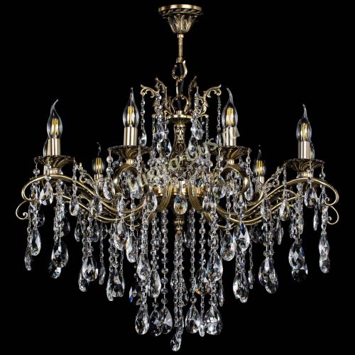 Люстра бронзовая Милана №9 журавлик в Сочи Гусь Хрустальный