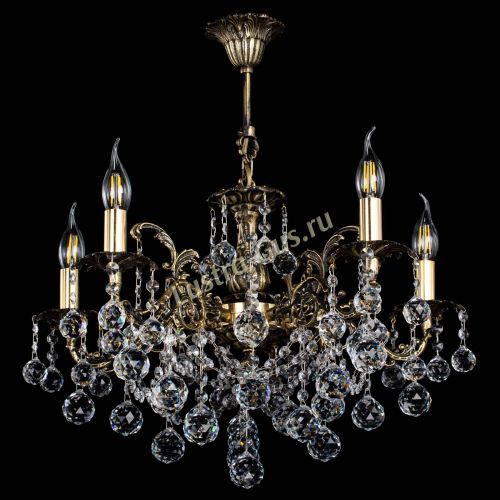 Люстра бронзовая Муза №5 шар в Сочи Гусь Хрустальный