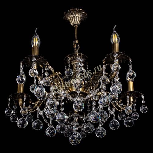 Люстра бронзовая Муза №5 шар в Сочи Гусь Хрустальный