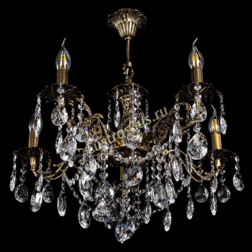 Люстра бронзовая Муза №5 звездочка в Сочи Гусь Хрустальный