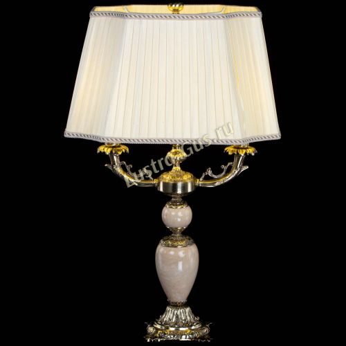 Бронзовая настольная лампа Антик №2 с камнем в Сочи Гусь Хрустальный