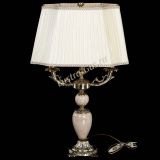 Бронзовая настольная лампа Антик №2 с камнем в Сочи