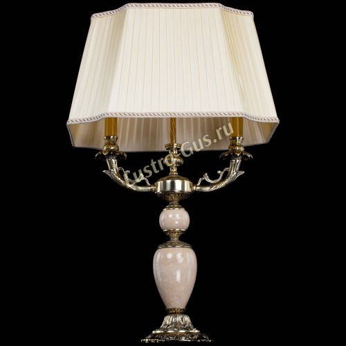 Бронзовая настольная лампа Антик №2 с камнем в Сочи Гусь Хрустальный