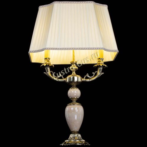 Бронзовая настольная лампа Антик №2 с камнем в Сочи Гусь Хрустальный