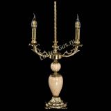 Бронзовая настольная лампа Антик №2 с камнем в Сочи