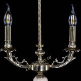 Бронзовая настольная лампа Антик №2 с камнем в Сочи