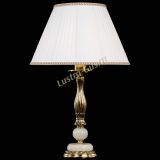 Бронзовая настольная лампа Оникс №1 с большим абажуром в Сочи