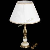 Бронзовая настольная лампа Оникс №1 с большим абажуром в Сочи