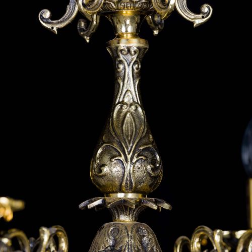 Люстра бронзовая Олимпия №6/1 шар в Сочи Гусь Хрустальный