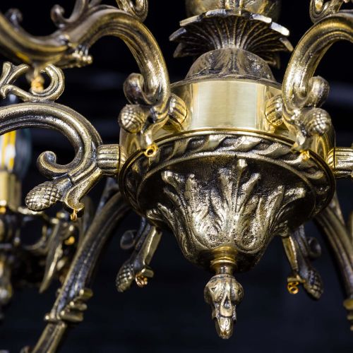 Люстра бронзовая Олимпия №6/1 шар в Сочи Гусь Хрустальный