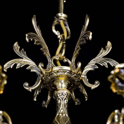 Люстра бронзовая Олимпия №6/1 шар в Сочи Гусь Хрустальный