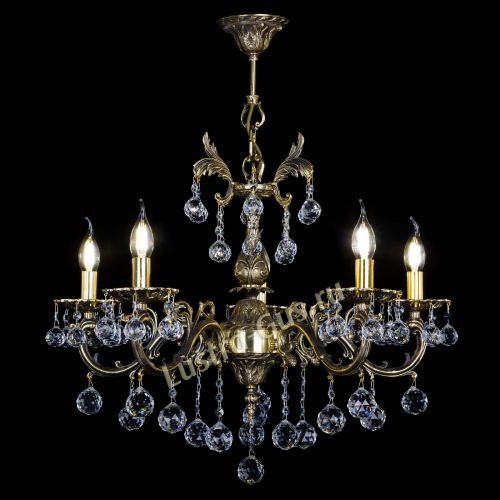 Люстра бронзовая Олимпия №5/1 шар в Сочи Гусь Хрустальный